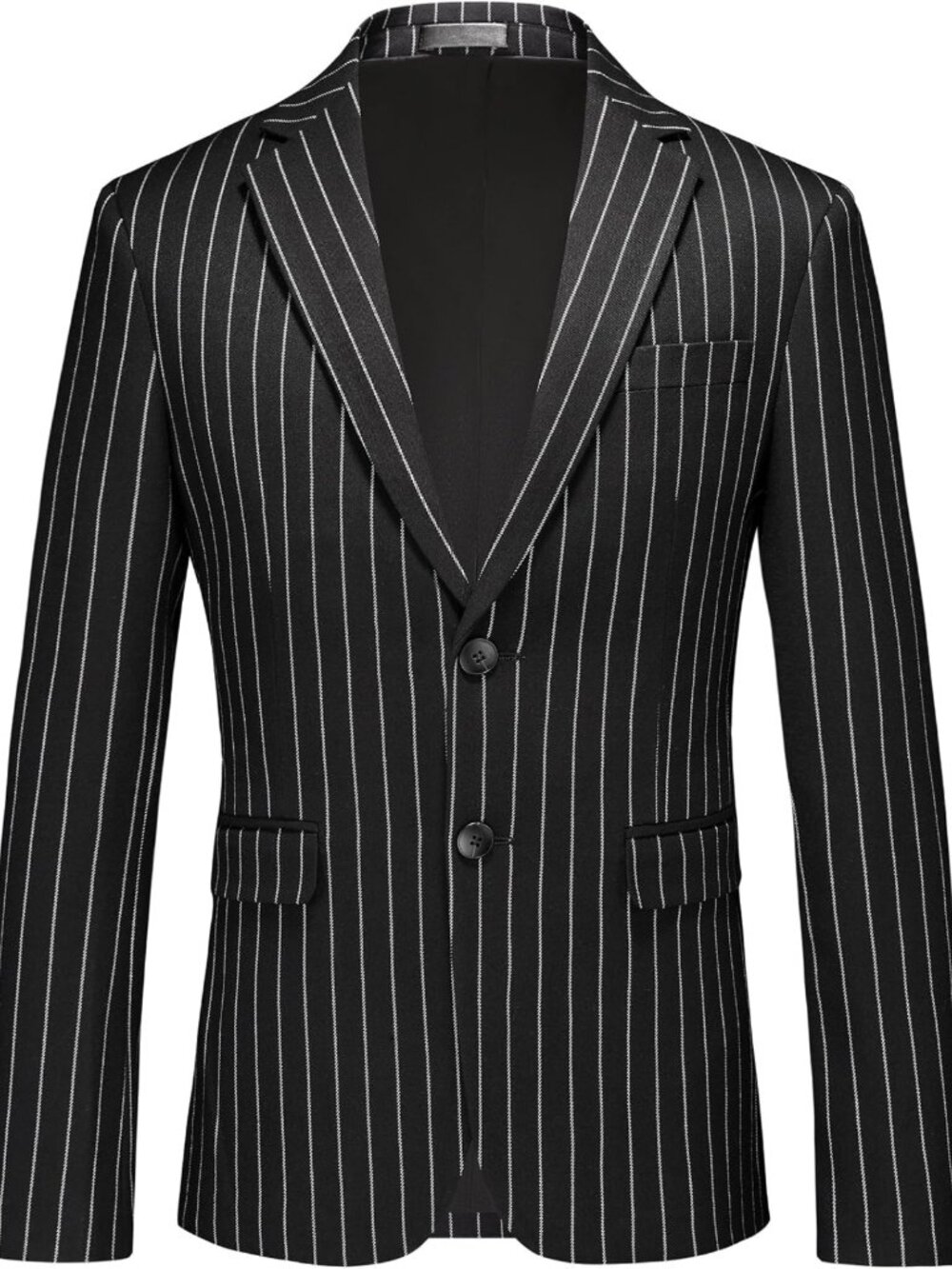 Slim Fit Pinstripe Blazer Jacket for Men | Stylish Striped Sport Coat, Business